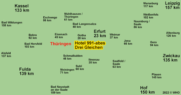 Urlaub ber Ostern in der thringischen Burgenlandschaft der "Drei Gleichen", Osterurlaub bei Erfurt und Gotha